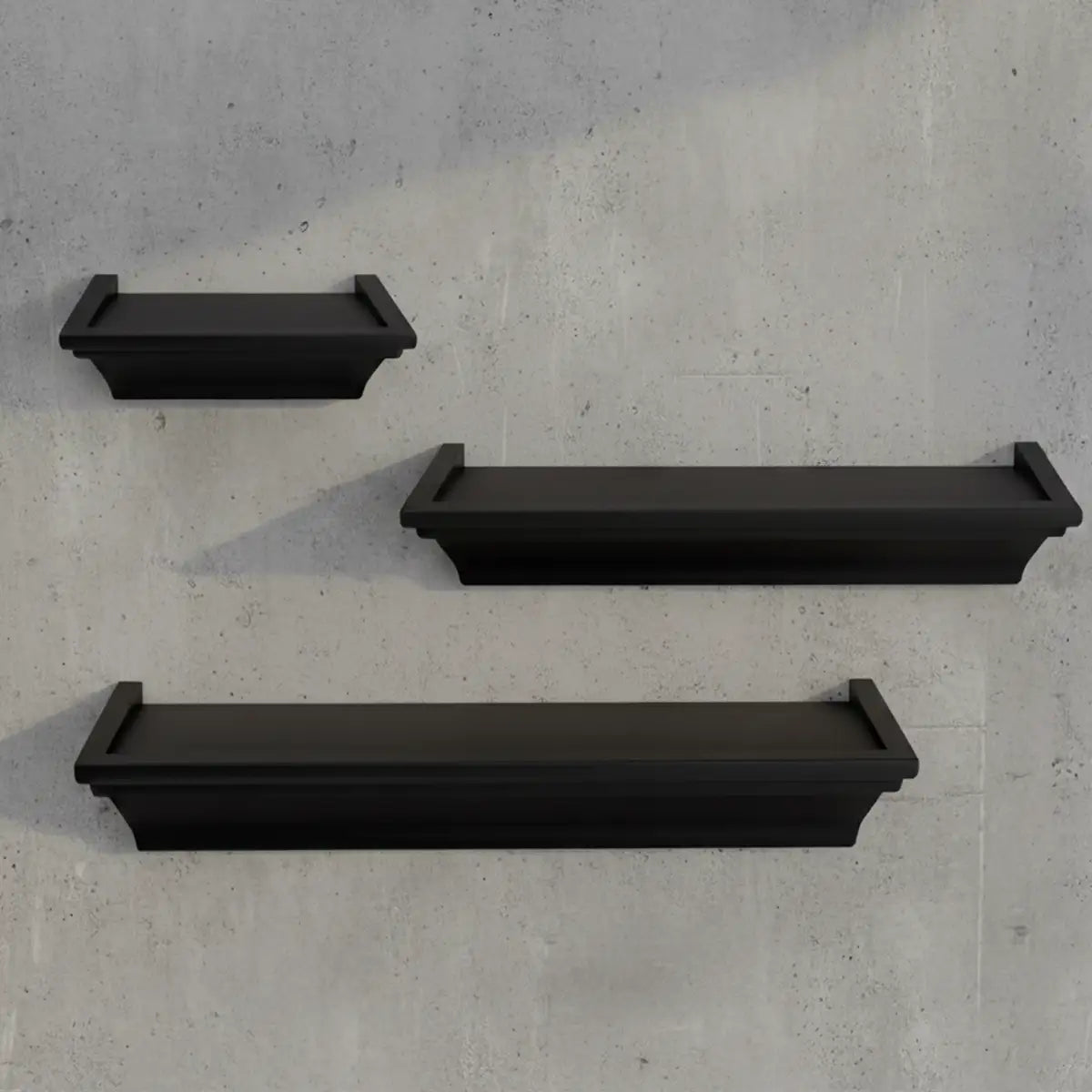 Repisa, 3 pzas, Color Negro