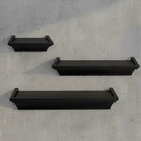 Repisa, 3 pzas, Color Negro