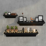 Repisa, 3 pzas, Color Negro