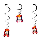 Catrina, Decoraciones Colgantes con Espiral, 3 pzas