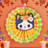 Gato, Decoración Colgante de Papel, Día de Muertos