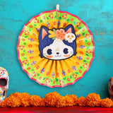 Gato, Decoración Colgante de Papel, Día de Muertos