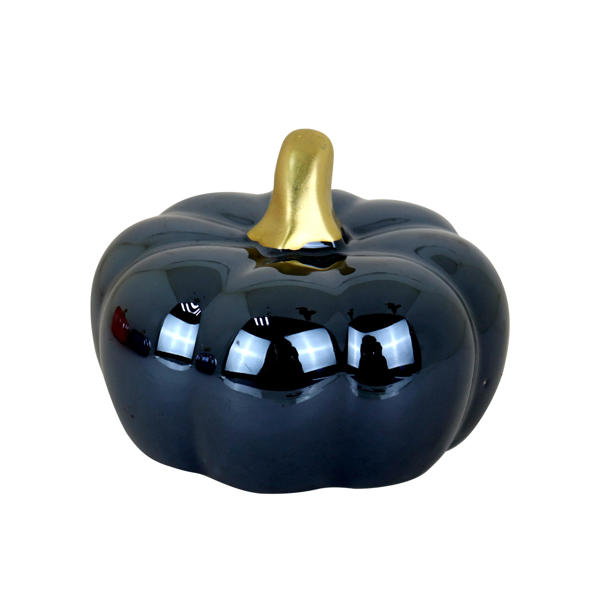 Calabaza, Figura de Cerámica, Halloween, Color Negro
