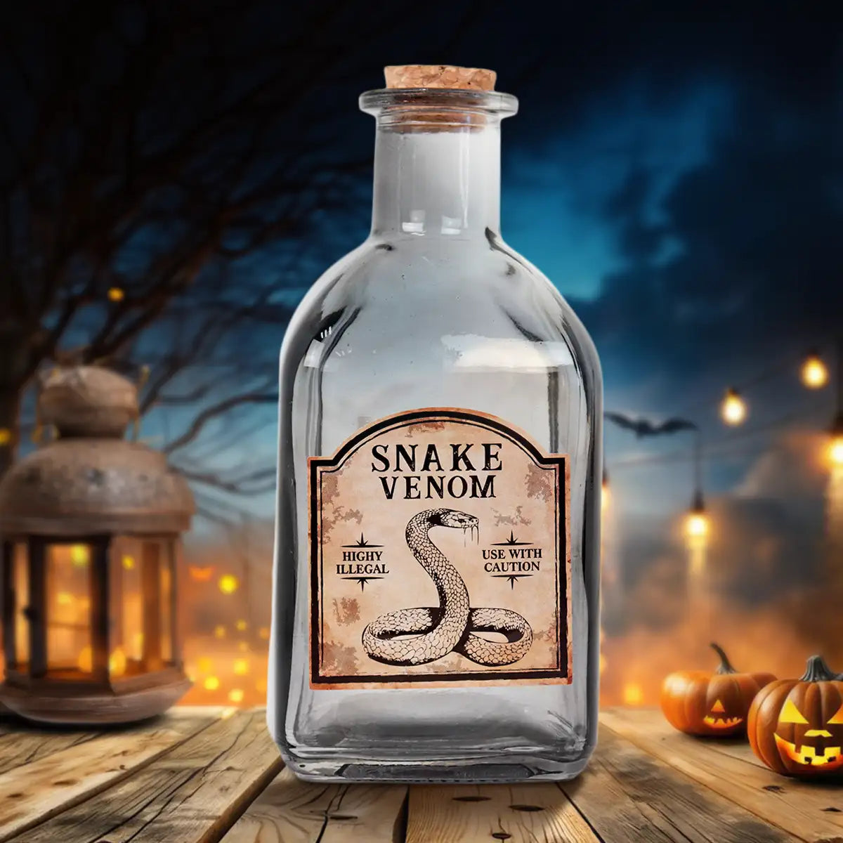 Snake Venom, Botella de Vidrio, Halloween