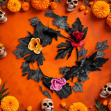Corona de Halloween, Color Negro