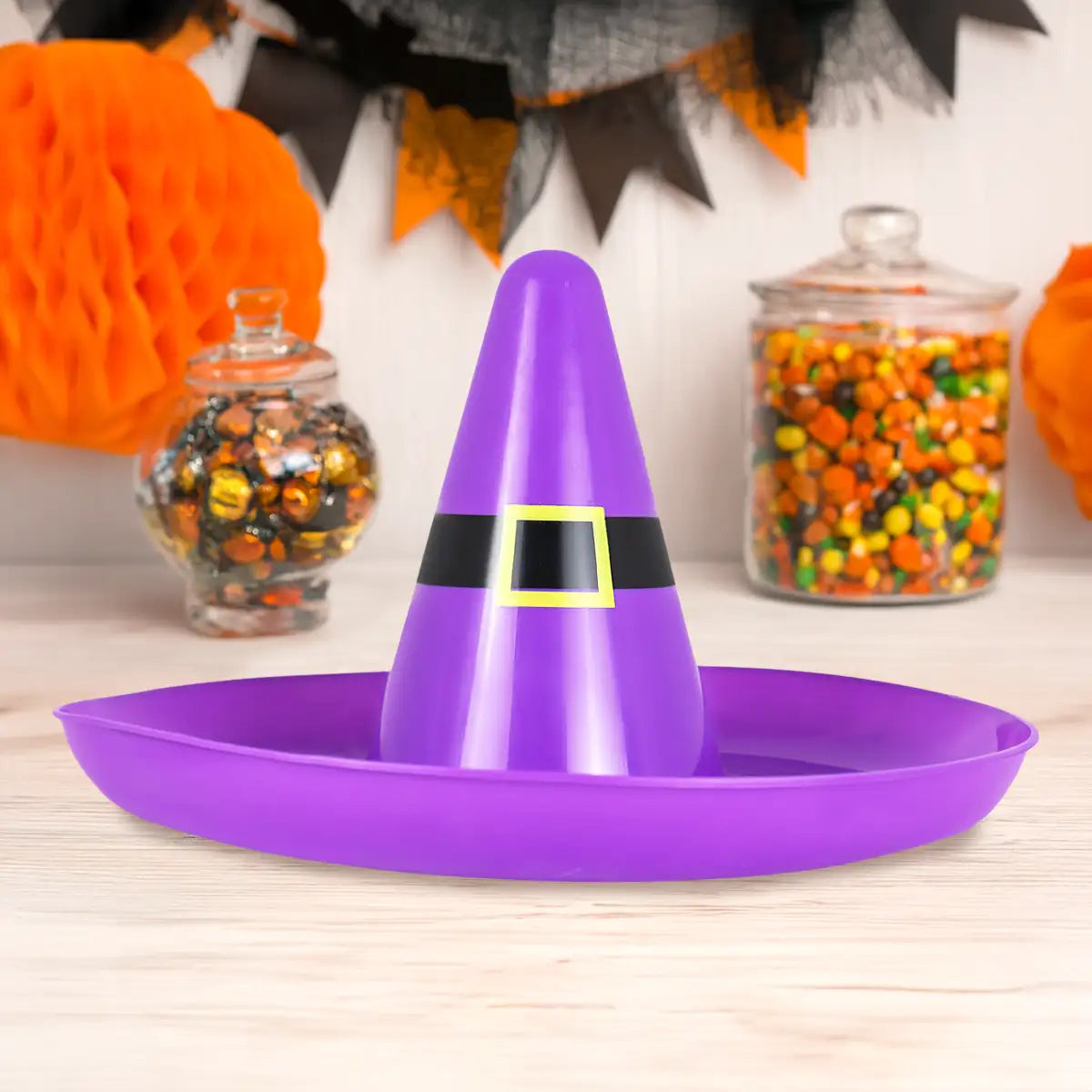 Botanero en Forma de Sombrero de Bruja, Halloween