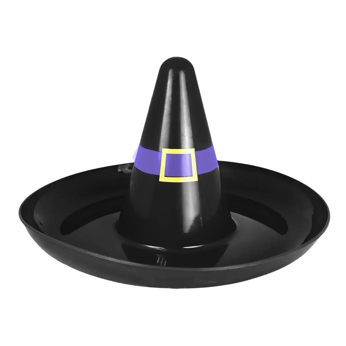 Botanero en Forma de Sombrero de Bruja, Halloween, Color Negro