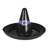 Botanero en Forma de Sombrero de Bruja, Halloween, Color Negro