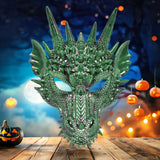 Máscara, Dragón, Color Verde, Disfraz de Halloween