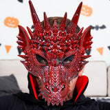 Máscara, Dragón, Color Rojo, Disfraz de Halloween