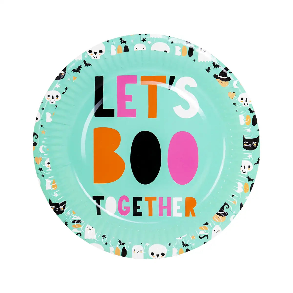 "Let's Boo Together", Platos de Papel, 8 pzas