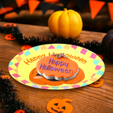 "Happy Halloween", Platos de Papel, 8 pzas