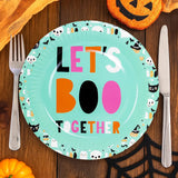 "Let's Boo Together", Platos de Papel, 8 pzas
