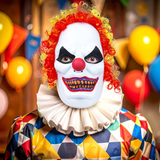 Máscara Payaso, Cabello Colores, Disfraz de Halloween