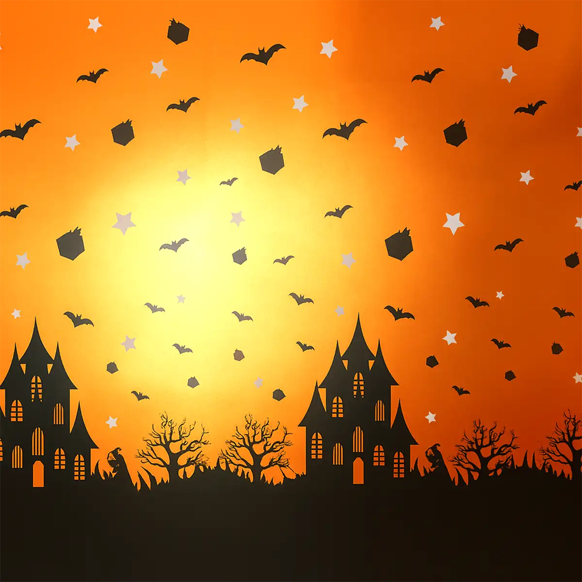 Mantel, Plástico, Color Naranja, Halloween