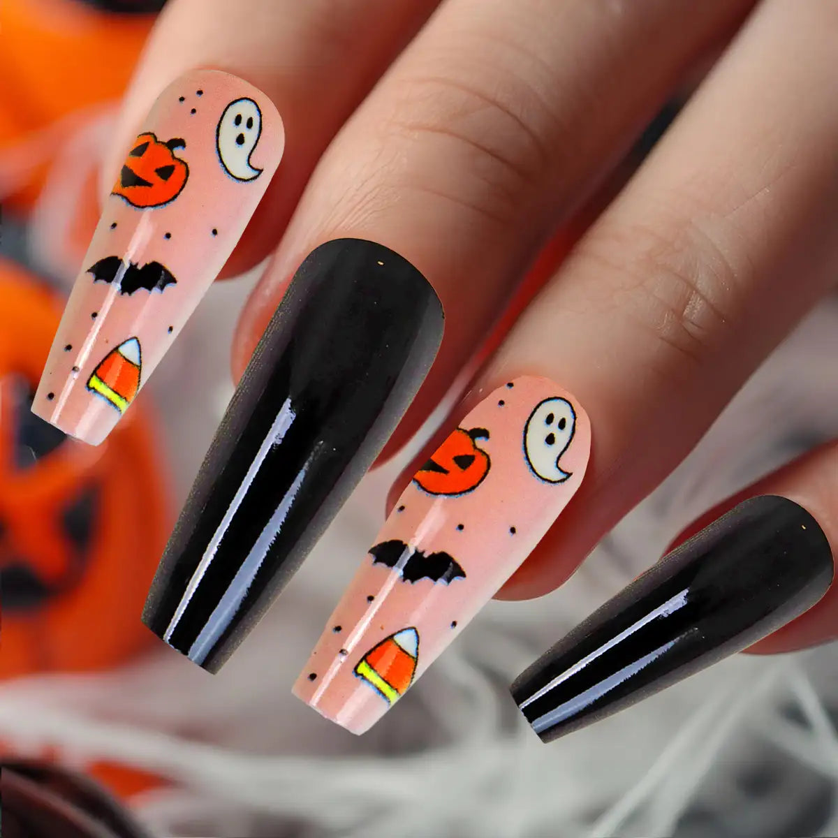 Set de Uñas Postizas, Halloween