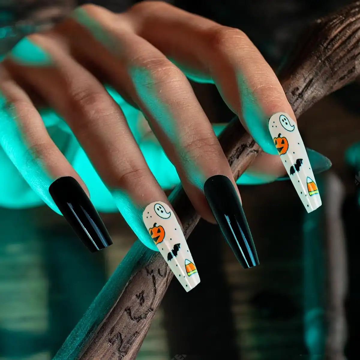 Set de Uñas Postizas, Halloween