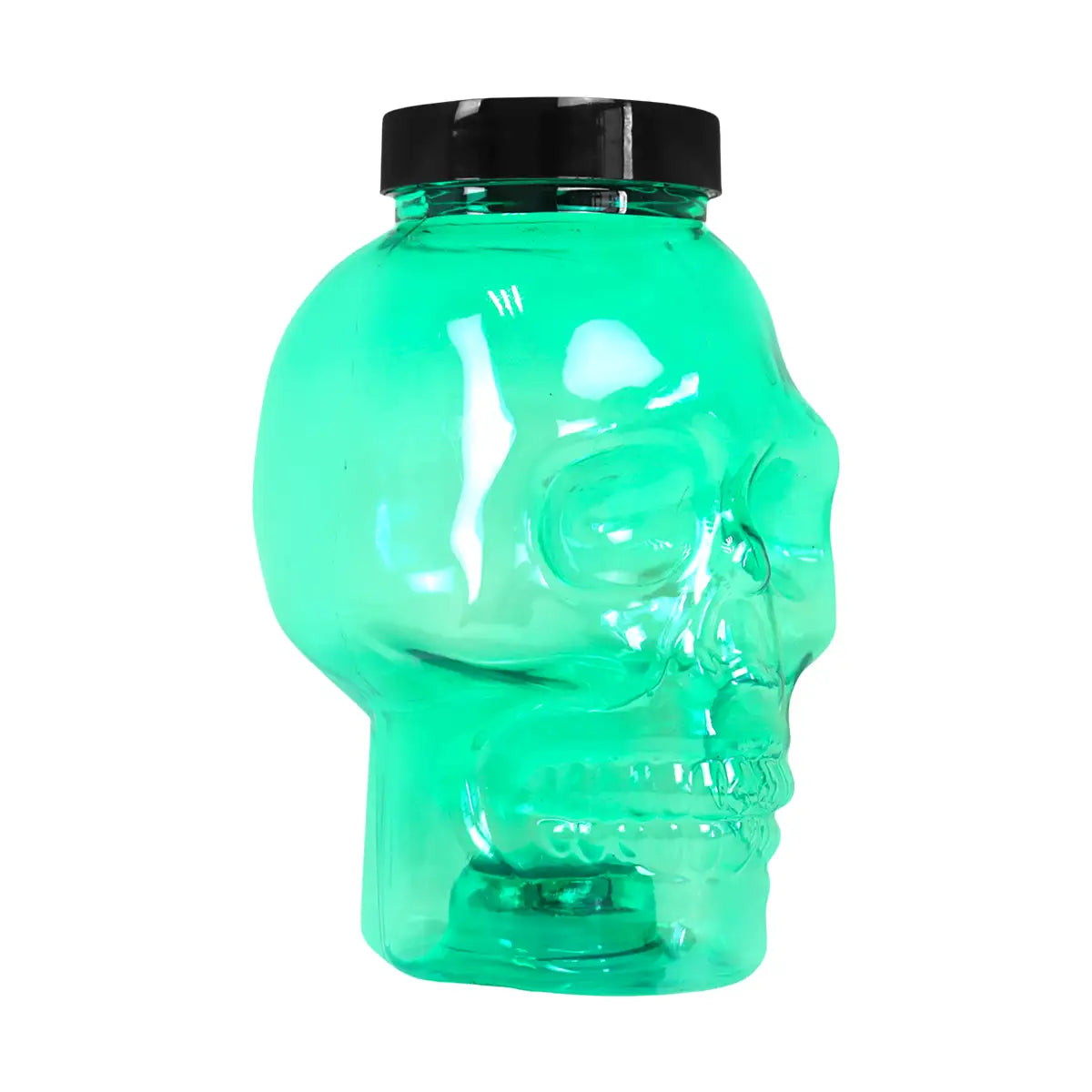 Calavera, Vaso de Plástico con Luz, Color Verde