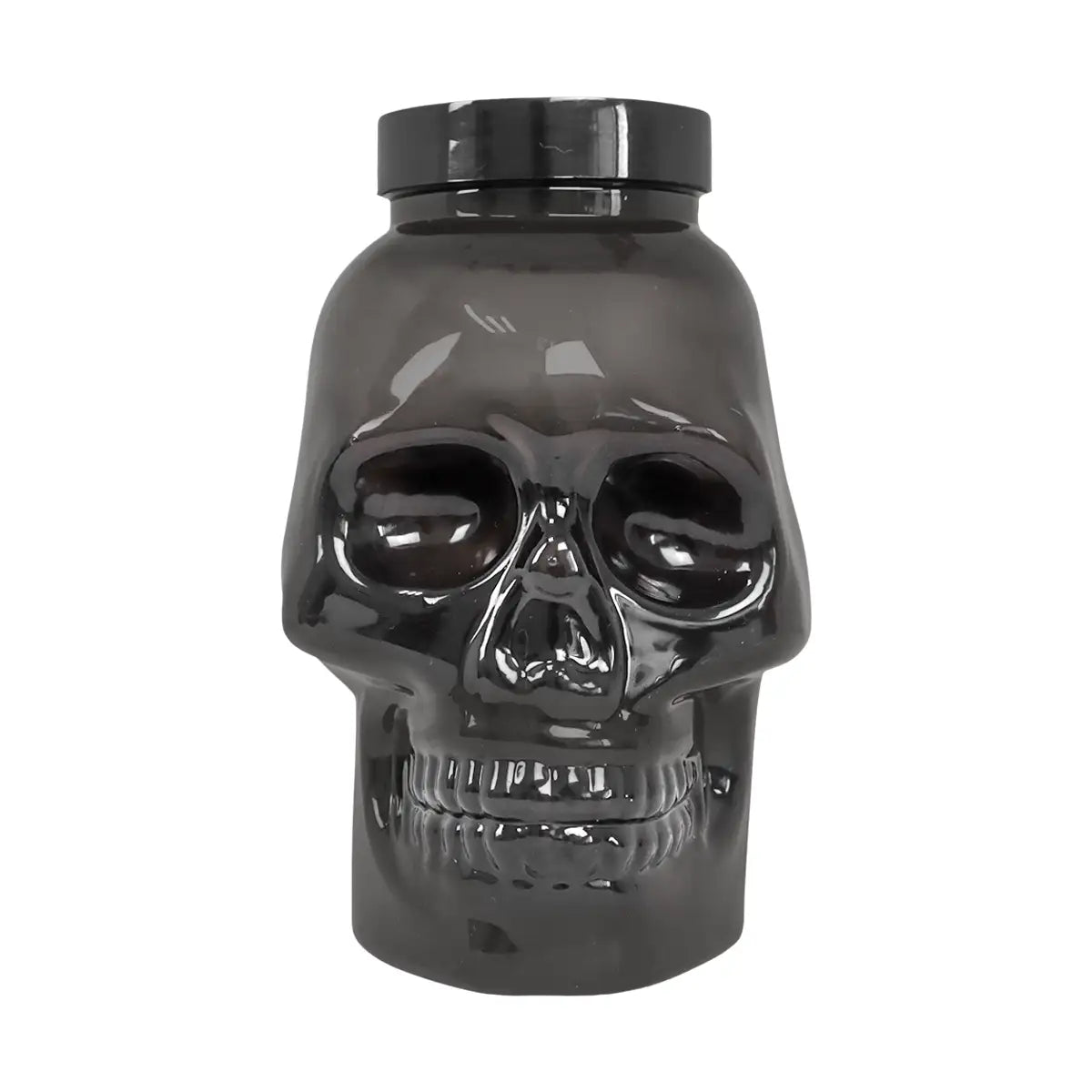 Calavera, Vaso de Plástico con Luz, Color Negro