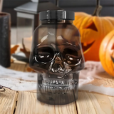 Calavera, Vaso de Plástico con Luz, Color Negro