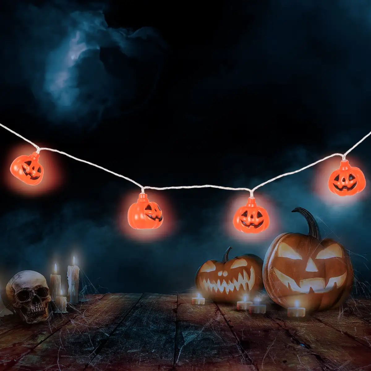 Calabaza, Luces LED, Halloween