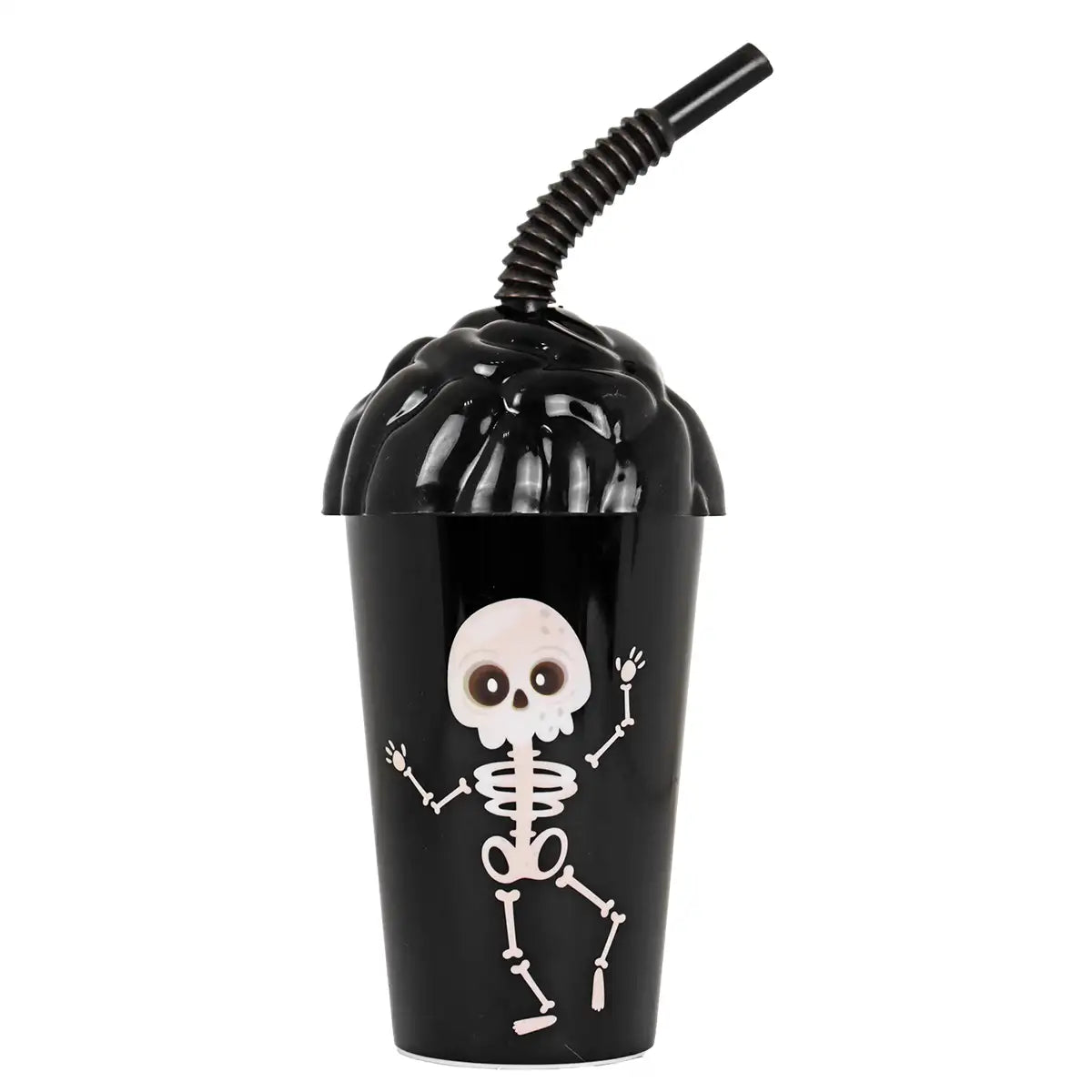 Esqueleto, Vaso con Popote, Halloween