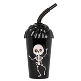 Esqueleto, Vaso con Popote, Halloween