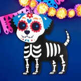 Perro, Decoración de Fieltro, Día de Muertos