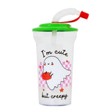 Vaso "I'm cute but creepy" con Popote
