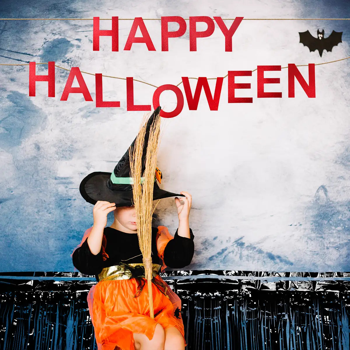 Happy Halloween, Banner Metálico para Decoración