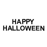 Happy Halloween, Banner Metálico para Decoración, Color Rojo