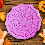 Telaraña, Molde de Silicón, Halloween, Color Morado