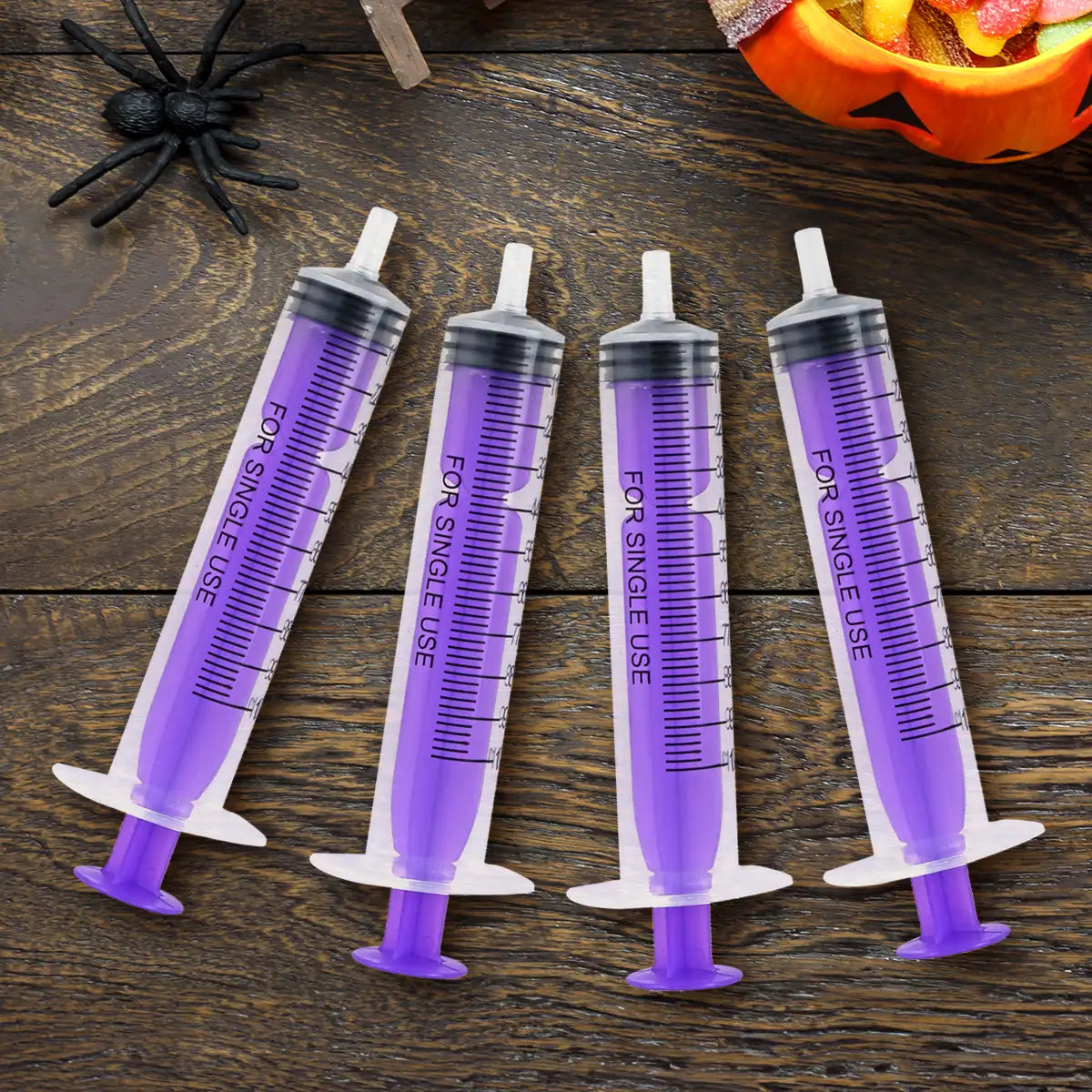Kit de Jeringas, 4 pzas, Color Morado