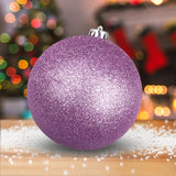 Esfera Jumbo Navideña, Glitter, Color Lila