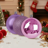 Kit de 3 Esferas Navideñas, Color Morado
