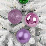 Kit de 3 Esferas Navideñas, Color Morado