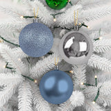 Kit de 3 Esferas Navideñas, Color Azul