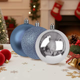 Kit de 3 Esferas Navideñas, Color Azul
