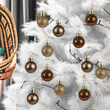 Kit de 12 Esferas Navideñas, Color Cobre