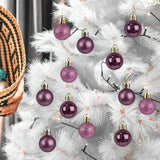Kit de 12 Esferas Navideñas, Color Rosa