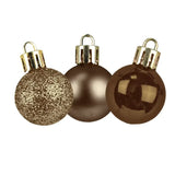 Kit de 9 Esferas Navideñas, Color Cobre
