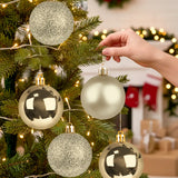 Kit de Esferas Navideñas, 5 pzas, Color Oro