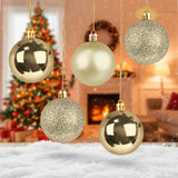 Kit de Esferas Navideñas, 5 pzas, Color Oro