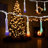 Serie de Luces Led Interconectables en Forma de Cascada de Colores