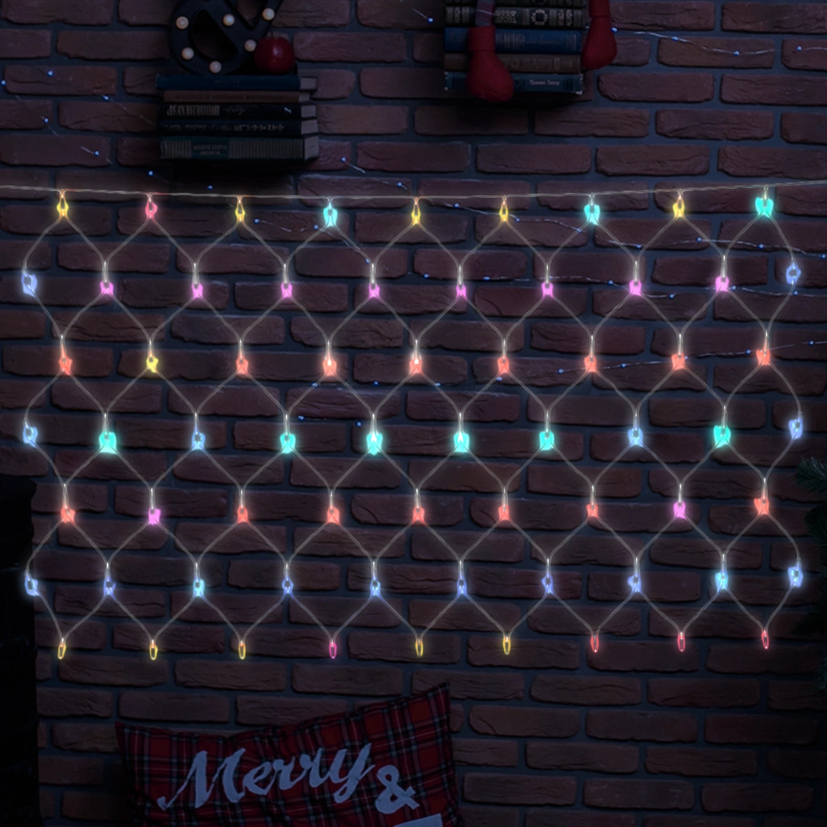 Serie de Luces LED Interconectables en Forma de Red, Colores