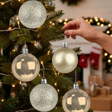 Kit de Esferas Navideñas, 5 pzas, Color Champagne