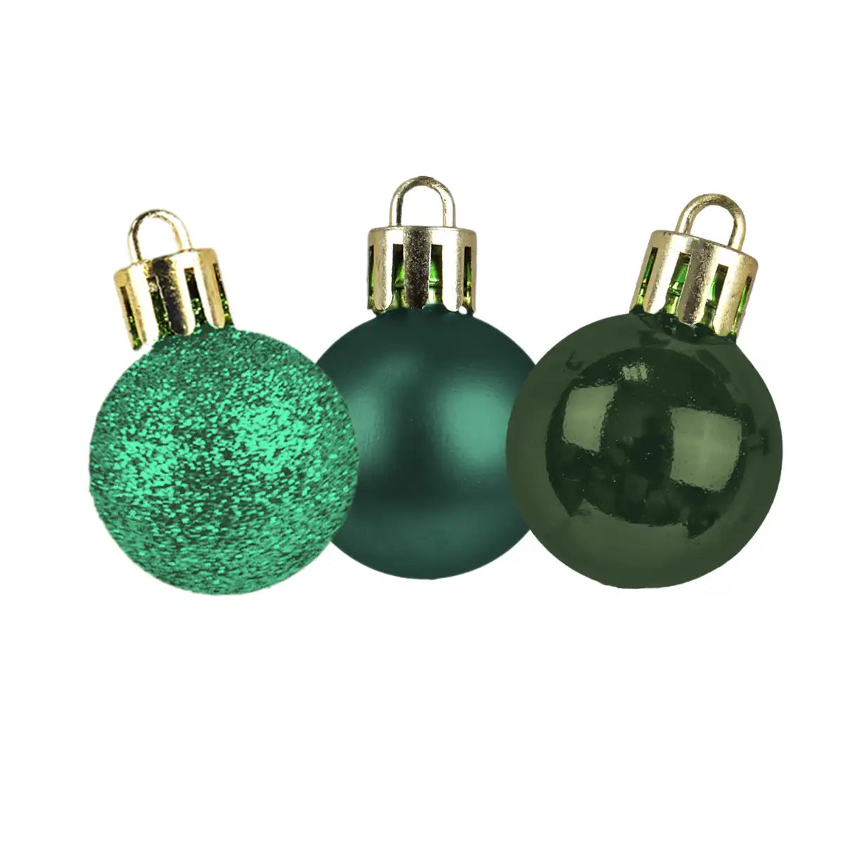 Kit de Esferas Navideñas, 9 pzas, Color Verde