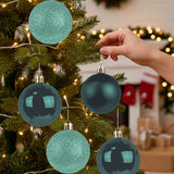 Kit de Esferas Navideñas, 5 pzas, Color Verde