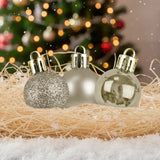 Kit de Esferas Navideñas, 9 pzas, Color Champagne