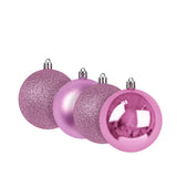 Kit de Esferas Navideñas, 4 pzas, Color Morado